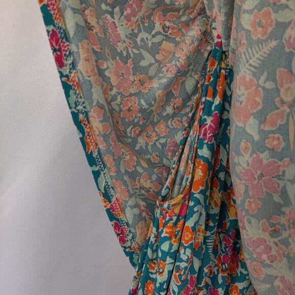 Lane Bryant Floral Convertible Off-The-Shoulder Maxi Dres Multicolor 14/16 - Picture 8 of 10